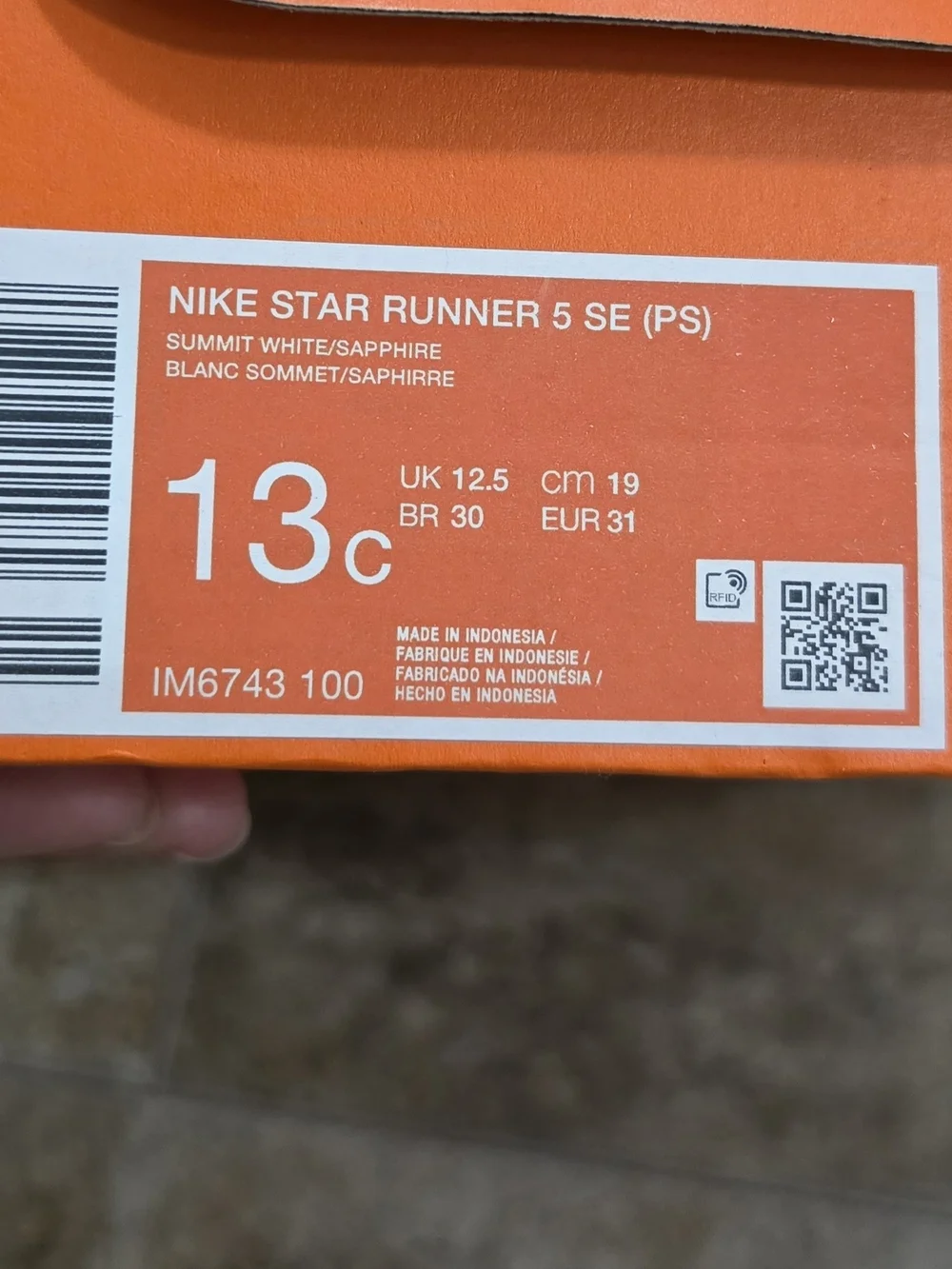 Nike Star Runner 5 / Kids Size 13C